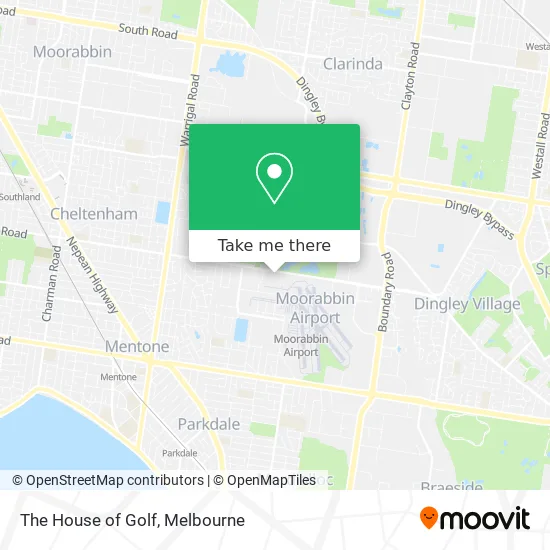 The House of Golf map