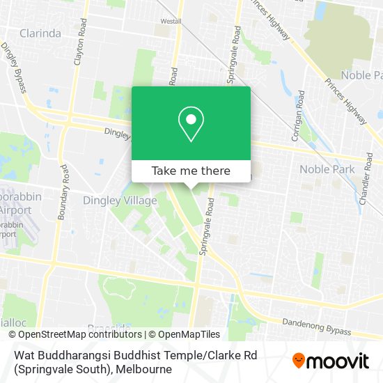 Mapa Wat Buddharangsi Buddhist Temple / Clarke Rd (Springvale South)