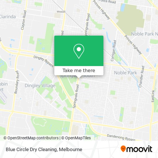 Blue Circle Dry Cleaning map