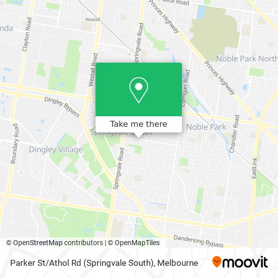 Parker St / Athol Rd (Springvale South) map