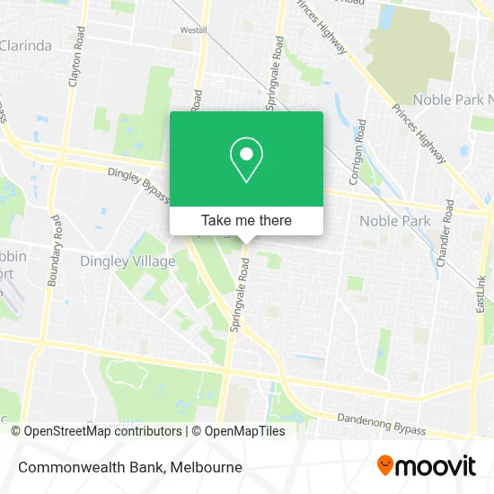 Mapa Commonwealth Bank
