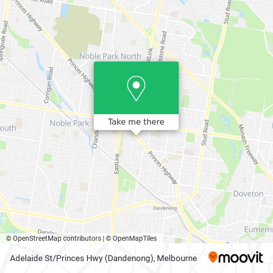 Adelaide St / Princes Hwy (Dandenong) map