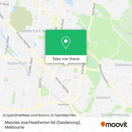 Mapa Menzies Ave / Heatherton Rd (Dandenong)