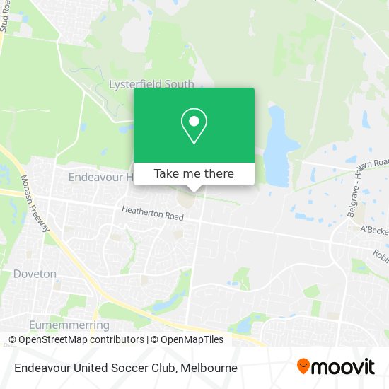 Mapa Endeavour United Soccer Club