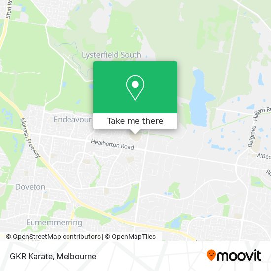 GKR Karate map