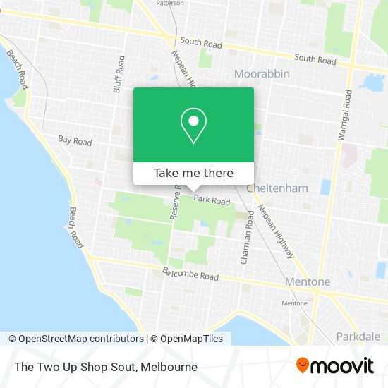 The Two Up Shop Sout map