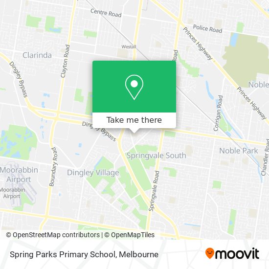 Mapa Spring Parks Primary School