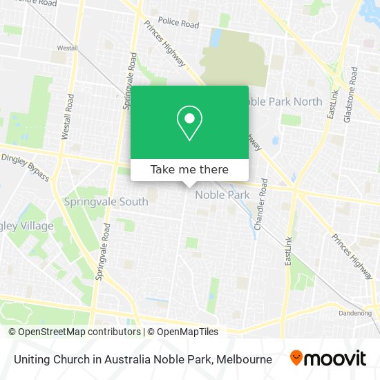 Uniting Church in Australia Noble Park map