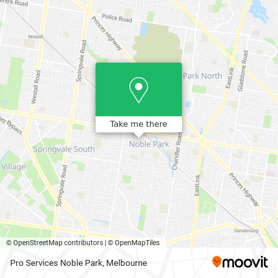 Pro Services Noble Park map