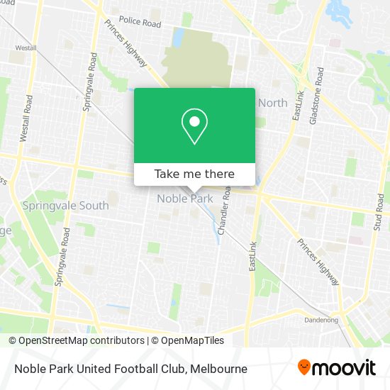 Noble Park United Football Club map