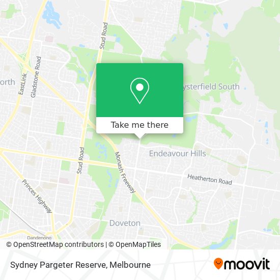 Sydney Pargeter Reserve map