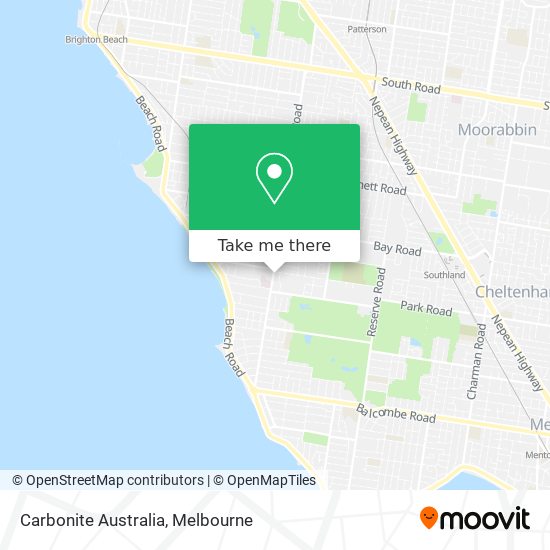 Mapa Carbonite Australia