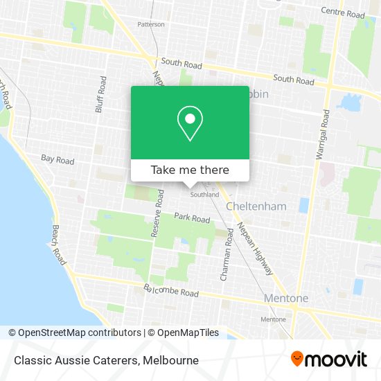 Classic Aussie Caterers map