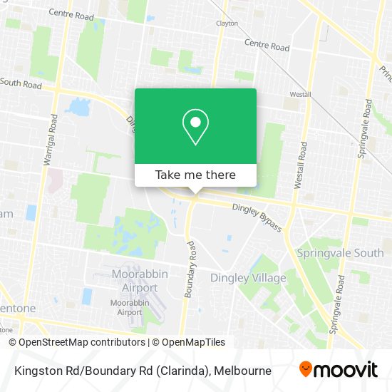 Kingston Rd / Boundary Rd (Clarinda) map