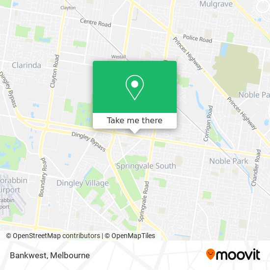 Mapa Bankwest