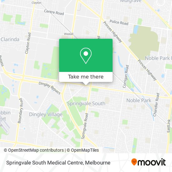 Springvale South Medical Centre map