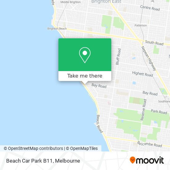 Beach Car Park B11 map