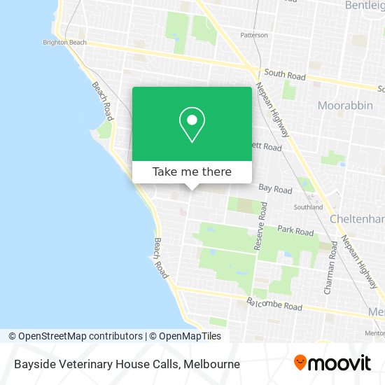 Bayside Veterinary House Calls map