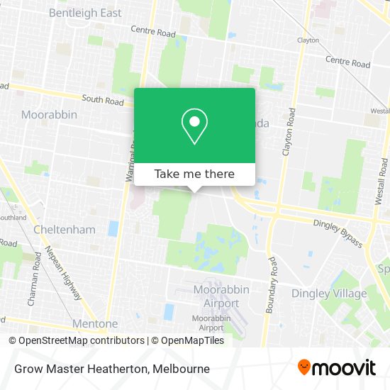 Grow Master Heatherton map