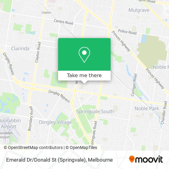 Emerald Dr / Donald St (Springvale) map