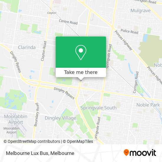 Melbourne Lux Bus map