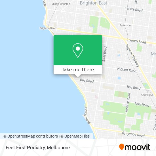 Feet First Podiatry map