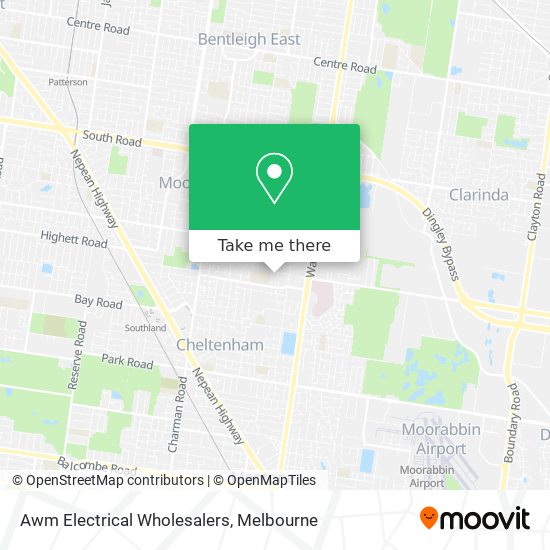 Awm Electrical Wholesalers map