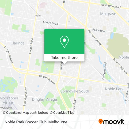 Noble Park Soccer Club map
