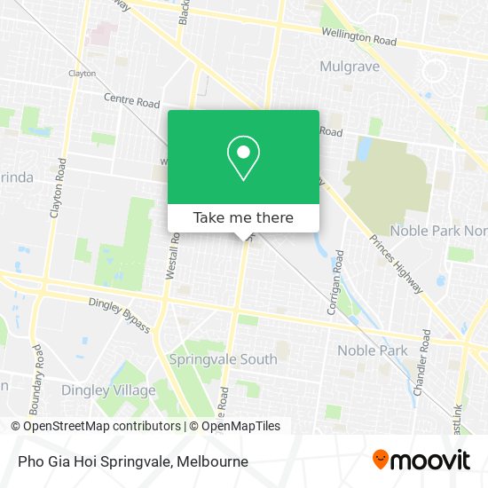 Pho Gia Hoi Springvale map