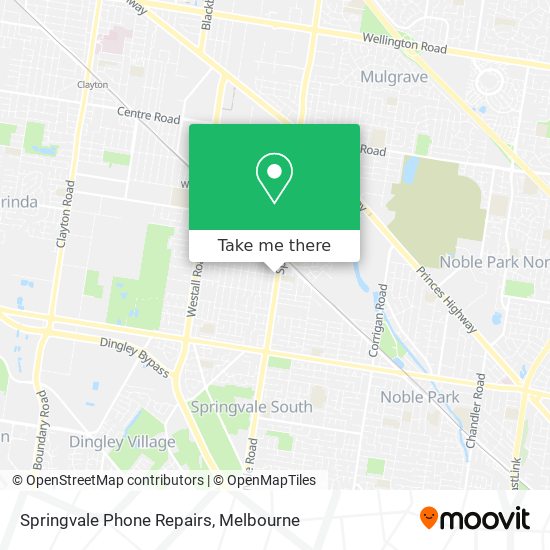 Springvale Phone Repairs map