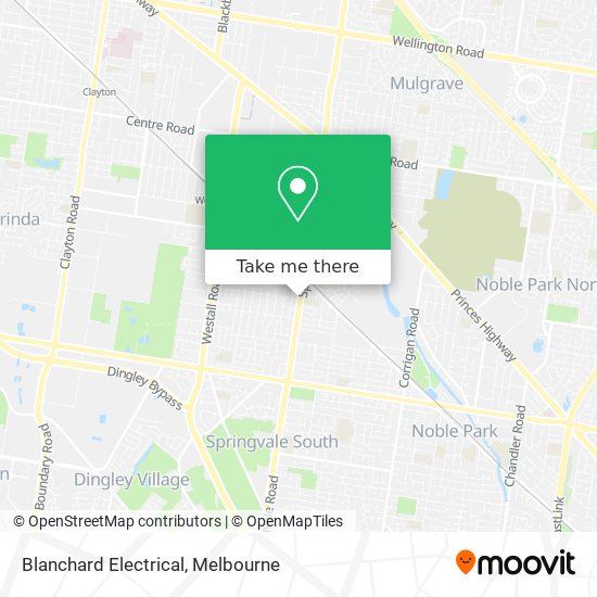 Blanchard Electrical map