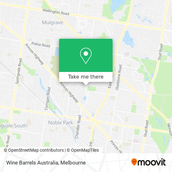 Wine Barrels Australia map