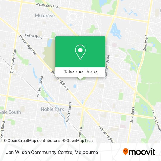 Jan Wilson Community Centre map