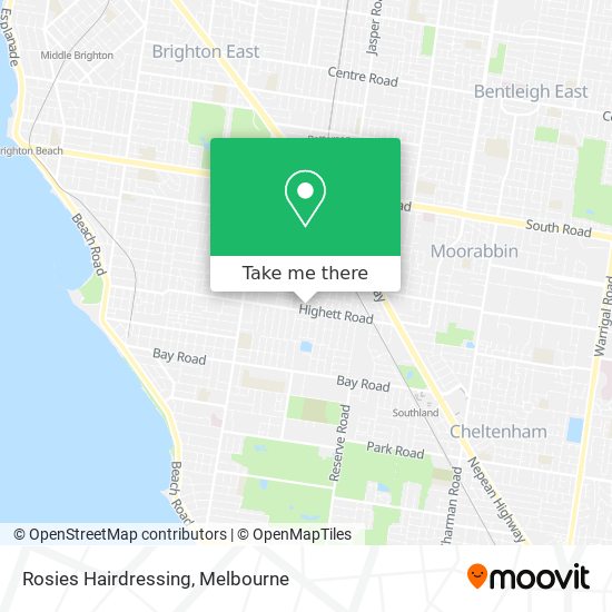 Rosies Hairdressing map