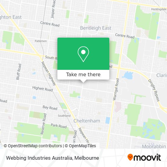 Mapa Webbing Industries Australia