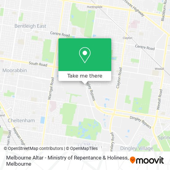 Mapa Melbourne Altar - Ministry of Repentance & Holiness