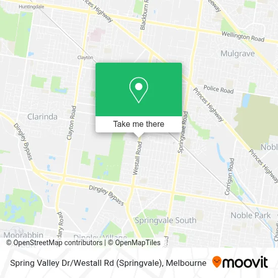 Mapa Spring Valley Dr / Westall Rd (Springvale)