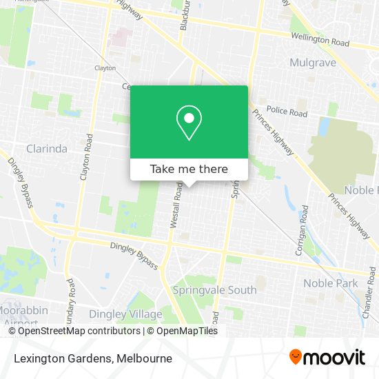 Lexington Gardens map