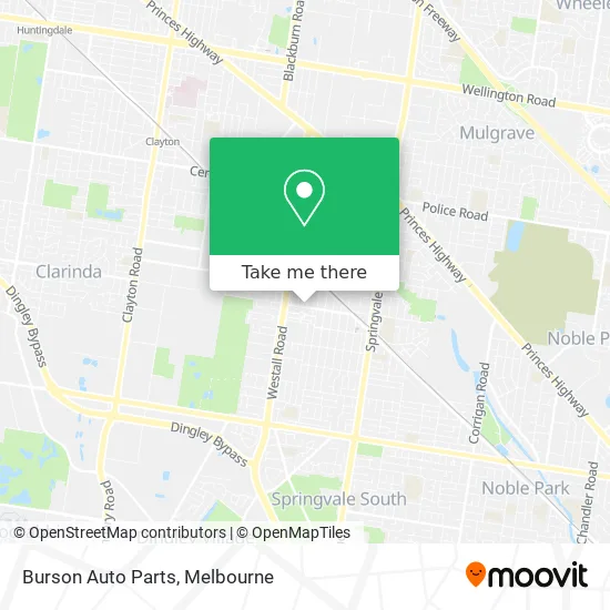 Burson Auto Parts map