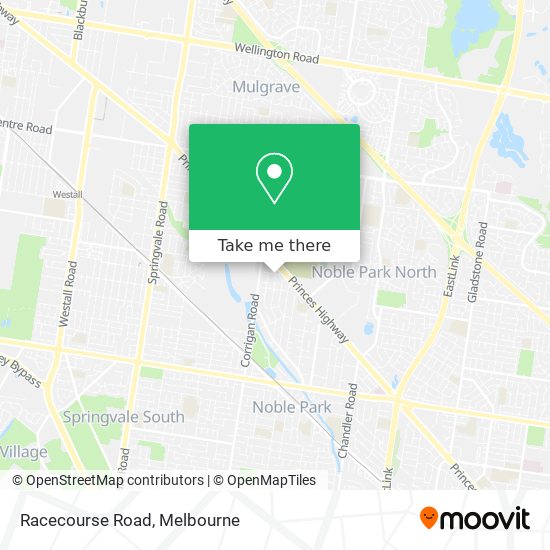 Racecourse Road map