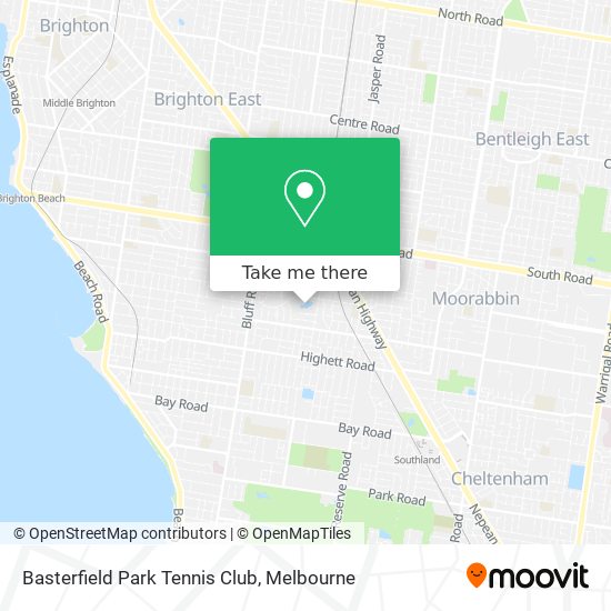 Basterfield Park Tennis Club map