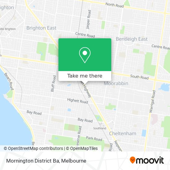 Mapa Mornington District Ba