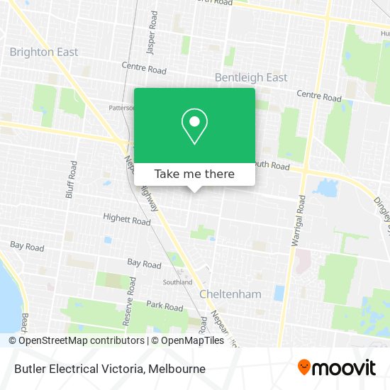 Butler Electrical Victoria map