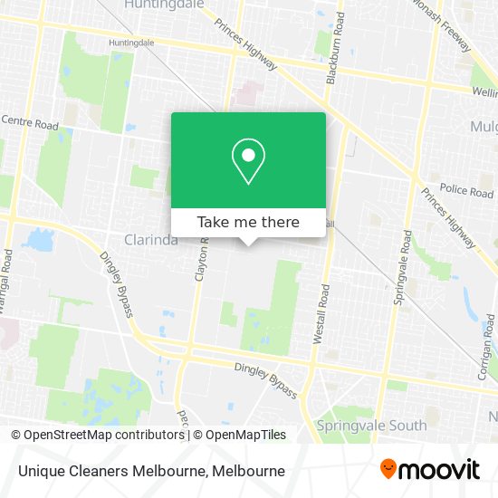 Unique Cleaners Melbourne map