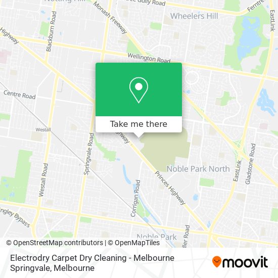 Electrodry Carpet Dry Cleaning - Melbourne Springvale map