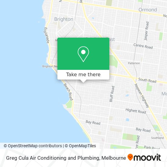 Greg Cula Air Conditioning and Plumbing map