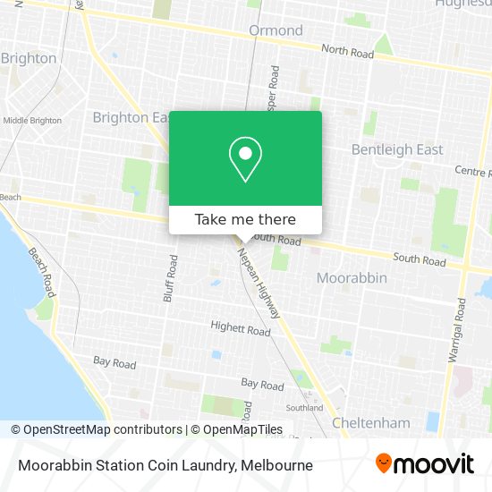 Moorabbin Station Coin Laundry map