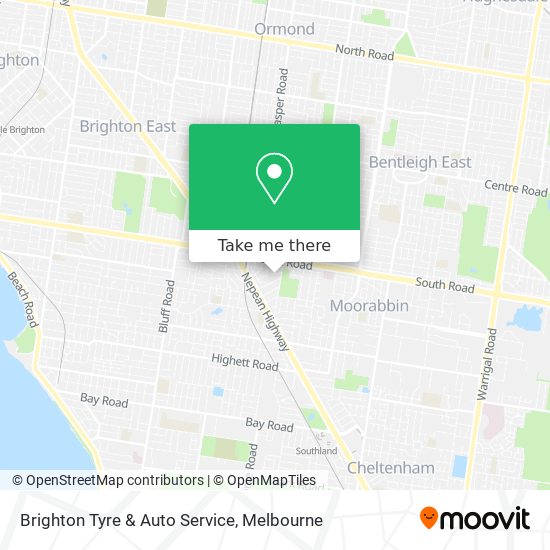 Brighton Tyre & Auto Service map