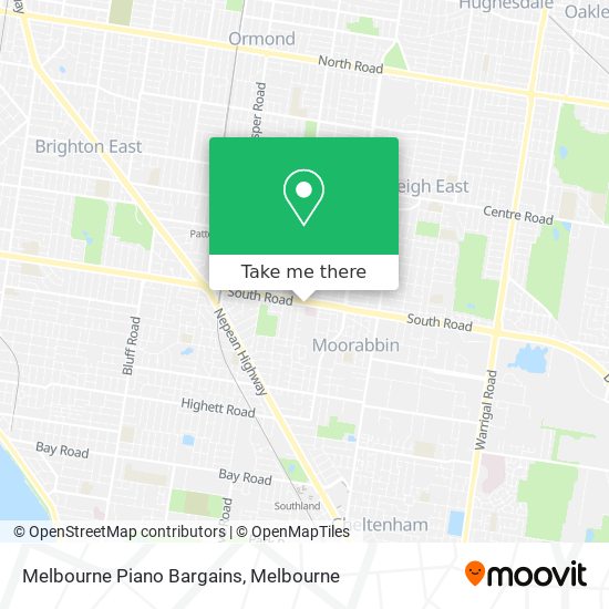 Mapa Melbourne Piano Bargains