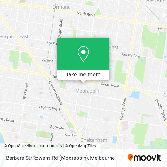 Barbara St / Rowans Rd (Moorabbin) map